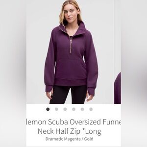 Lululemon oversized full length hoodie size M/L